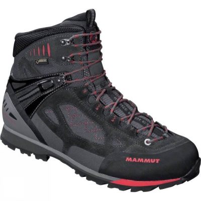 Botas Mammut Ridge High WL GTX Hombre - Gris / Rojas - Chile KSF816759